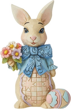 Jim Shore HWC Easter Bunny with Big Bow Figurine
